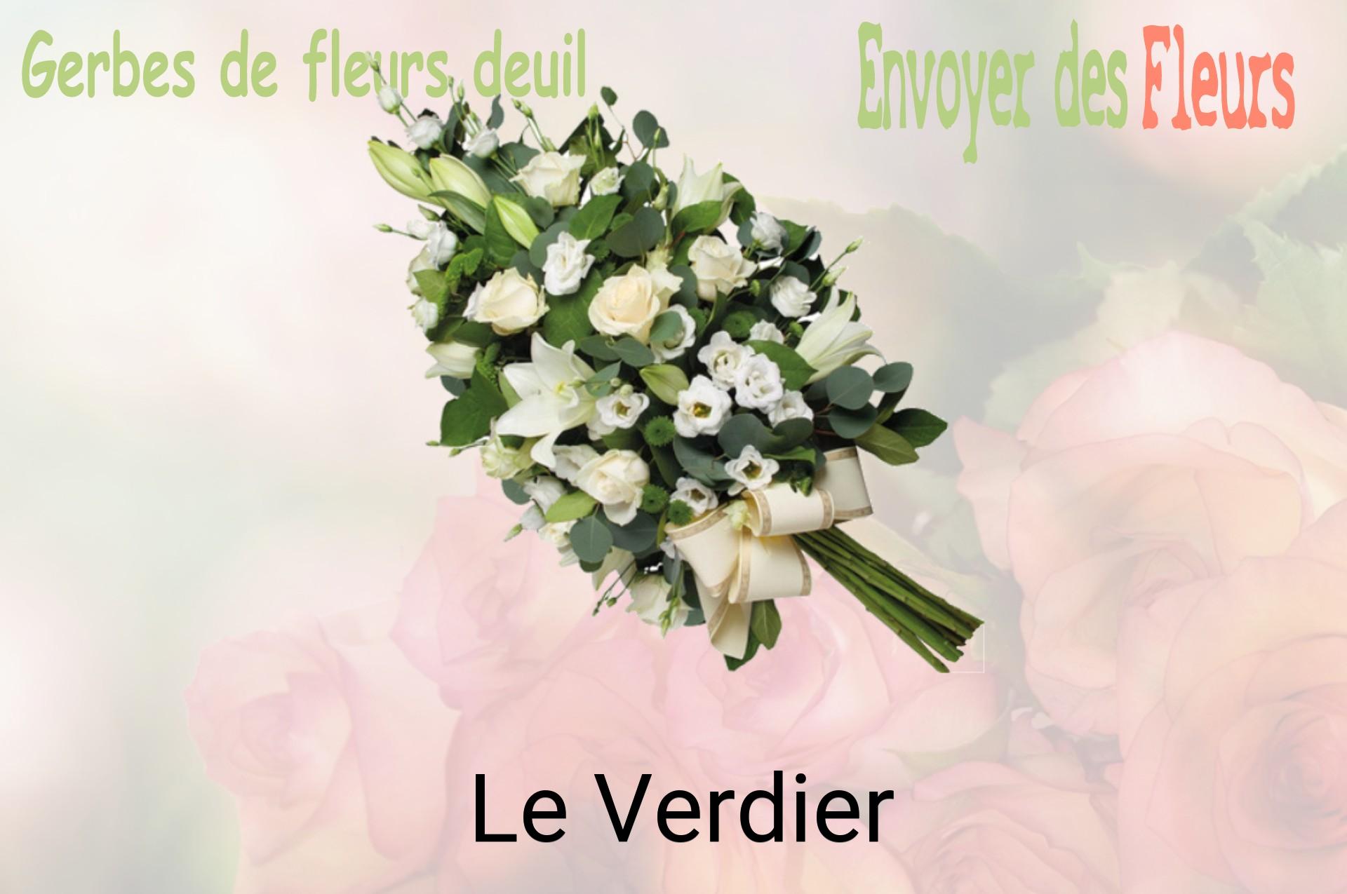 Gerbe de fleurs de deuil livrée à Le Verdier